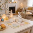 thumbnail image 5 of Rattan Effect Resin Bunny Easter Decor, Spring Rabbit Figurine with Candle Holder, Handcrafted Table Bunny Statue, Easter and Spring Home Decorations for Farmhouse, Living Room, and Table Centerpiece, 5 of 6