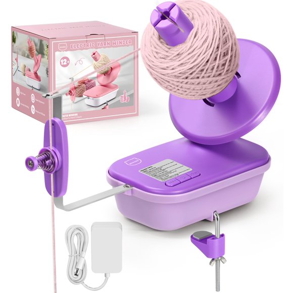 MIAOKE Electric Yarn Winder,High Speed Yarn Ball Winder Three Gears Adjustable 4-10oz Large Automatic Winder for Crocheting Convenient and Easy to Use, Good Helper for Knitting Enthusiast