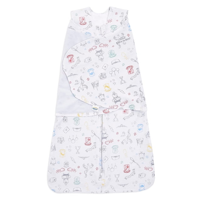 HALO Harry Potter Saco de dormir 100% algodón, manta portátil ajustable en 3 direcciones, TOG 1.5, Harry Potter encantado, recién nacido, 0-3 meses