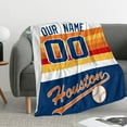 thumbnail image 4 of Houston Blanket Throw Blanket Custom Any Name and Any Number Gifts for Men Women Baby, 4 of 6