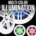 thumbnail image 3 of BELVA BMRGBWH 500W Peak 6.5" 2-Way White Coaxial Marine Speakers with Multi-Color LED Lighting, 3 of 11