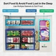 thumbnail image 6 of Stackable Chest Freezer Container with Handle Metal Refrigerator Storage Basket, 6 of 13