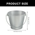 thumbnail image 5 of REACHISE 2 Metal Buckets w/ Handle for Plants, Fireplace & More, 5 of 8