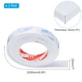 thumbnail image 2 of Uxcell 2 Roll 1"W x 1/5"T x 6.6Ft Self-Adhesive EVA Insulation Foam Tape, White, 2 of 6