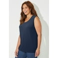 thumbnail image 3 of Catherines Women's Plus Size Petite Dream Drape Timeless Tank, 3 of 3