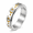 Silver, variant on Unisex Glow Moon and Star Spinner Stainless Steel Ring for Celestial Night, US Sizes 4-12, 6mm Rotating Layer with Green After-Dark Details for Evening Outings and Stargazer Gifts
