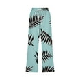 thumbnail image 4 of Linen Pants Women Summer Plus Size Active wear Printing Gradient Cargo Pants Mid Rise Softy Loose Fit Capri Pant Casual Lightweight Drawstring Fashion Daily Womens Pants With Pocket（Green,M）, 4 of 5