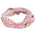 thumbnail image 4 of Diademas anudadas Moda Nudo cruzado Banda para el cabello ancha de punto Accesorios para el cabello para mujeres Niñas Rosa, 4 of 5