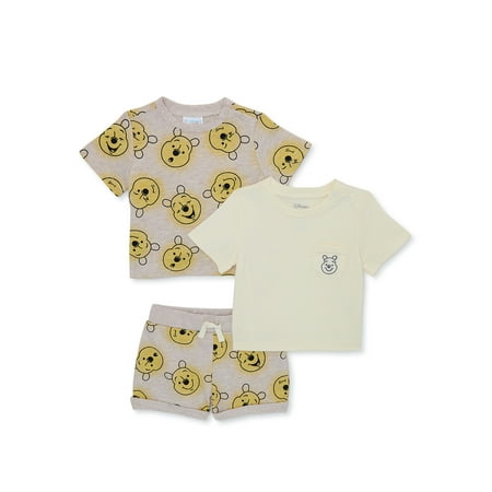 

Disney Baby Boy Winnie The Pooh T-Shirts and Shorts Set 3-Piece Sizes 0/3M-24M