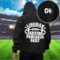 thumbnail image 1 of WILLBEST Sudadera con Capucha para Hombre, Estilo Informal, para El Día Del Partido De Fútbol, Holgada, con Diseño Estampado, Cómoda y Cálida para Uso Diario En Otoño e Invierno. XXXGrande, 1 of 4