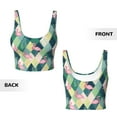 thumbnail image 3 of Sikiie Flamingo Print Strappy Sports Bra for Women Padded Push Up Sports Bra Athletic Running Sports Bra Workout Bra Yoga Bra, 3 of 5