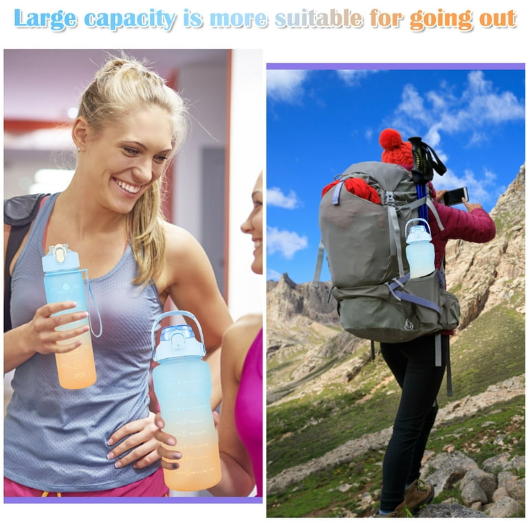 900ml Portable Water Bottle Motivational Sports Water Bottle With