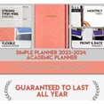 thumbnail image 5 of Ensight Academic & Business Planner - Leather Hardcover - Weekly/Monthly - Pen Holder, Bookmark, Thick Paper  (Pink), 5 of 5