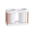 thumbnail image 1 of Miangastore 1Set Draining Chopstick Cage White Ceramic Cutlery Storage for Kitchen Use, 1 of 8