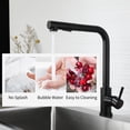 thumbnail image 3 of 360°Swivel Pull Out Kitchen Faucets with 2 Spray Modes Bathroom Sink Faucets Pull Down Sprayer Ceramic Valve Basin Water Tap with Cold & Hot Water Inlet Pipes, 3 of 8