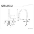 thumbnail image 4 of Kingston Brass KS8711DLLS Single Handle Kitchen Faucet, 4 of 4