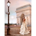 thumbnail image 2 of Silver, John 15x18 Gold Ornate Wood Framed with Double Matting Museum Art Print Titled - Romance in Paris II, 2 of 4