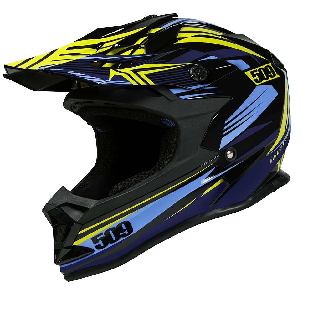 509 Altitude Snocross Open Face Snowmobile Helmet w/ Chin Curtain