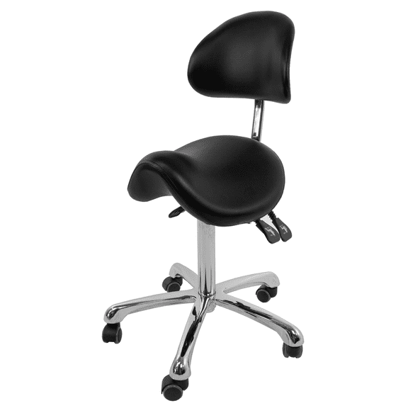 SKINACT Brava Esthetician Saddle Stool (Black)