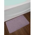 thumbnail image 2 of Modern Bath Mat, Symmetrical Mesh of Hearts in Rounds Connected Design Valentine's Day, Plush Bathroom Decor Mat with Non Slip Backing, 29.5" X 17.5", Pale Eggplant and Rose, by Ambesonne, 2 of 2