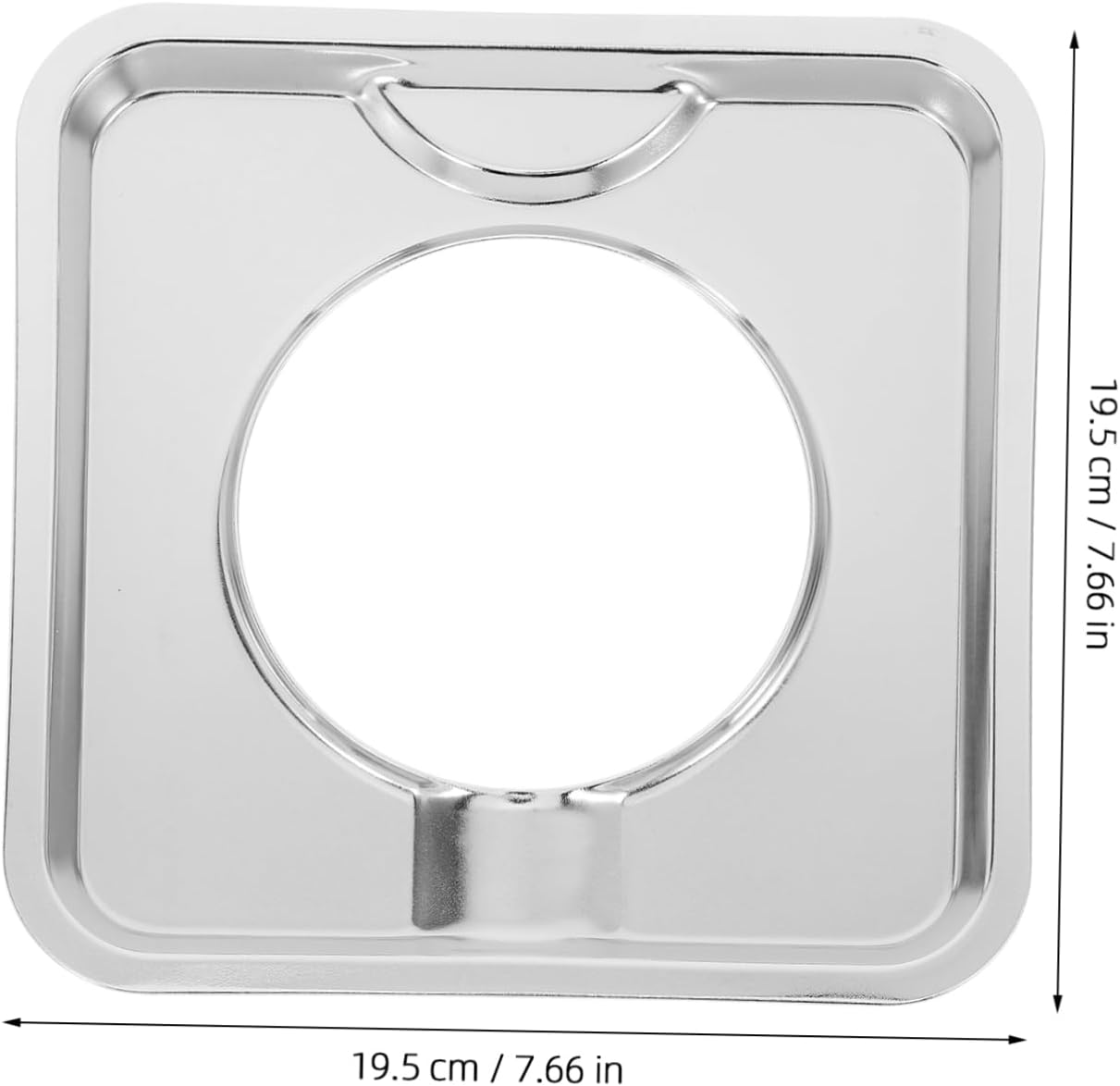 ABPETE 4pcs Square Gas Stove Burner Drip Pans Heavy Duty Heat Resistant Covers for Oil Splatter Prevention Compatible with Electric and Gas Range Easy to Clean Maintain