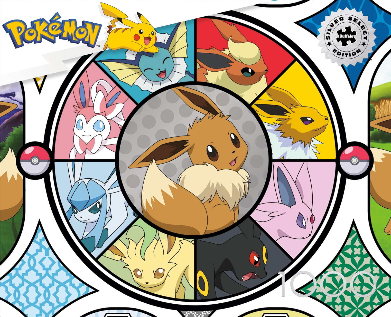 Buffalo Games 1000-Piece Windows of Eevee Interlocking Jigsaw Puzzle for Adults Ages 14+