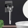 thumbnail image 3 of Bearachild Soporte para afeitadora montado en la pared, estante de almacenamiento de maquinillas de afeitar para baño de plástico para el hogar Juegos de accesorios de baño Negro, 3 of 6