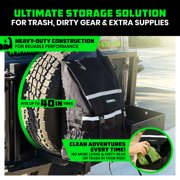 Rhino USA Spare Tire Trash Bag - Car Storage Solution For Overlanding Accesories, Camping and More!