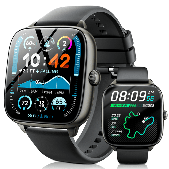 STA Smartwatch – Fitness and Sleep Tracker with 1.72" HD Display, Precise GPS, Call and Messaging, 24/7 Sleep Monitoring, 100 Professional Sports Modes, Ideal for Sleep and Sports