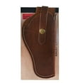 thumbnail image 4 of Saddle Mate Brown Leather Gun Holster 9" with Adjustable Retention Strap Right Handed New, 4 of 4