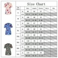 thumbnail image 2 of Askfv Plus Size Top for Women Short Sleeve Casual Henley Shirt Button Down Floral Print Blouse, 2 of 8