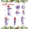 thumbnail image 2 of DolliBu Santa Plush Purple Seahorse Stuffed Animal Plush Toy - Super Soft Sea Animal Seahorse Dress Up with Red Santa Claus Hat, Cute Ocean Life Gift, Perfect Holiday Christmas Gift - 12 Inches, 2 of 5