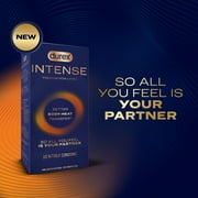 Durex Intense Nitrile Condoms, Ultra Thin Premium Non Latex Condoms Lubricated with Silicone Lube, 10 Count (Pack of 2)