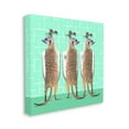 thumbnail image 3 of Stupell Industries Funny Meerkats Using Urinal Toilet Green Shapes Pattern Graphic Art Gallery Wrapped Canvas Print Wall Art, Design by Noah Bay, 3 of 7