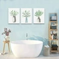 thumbnail image 6 of 3pc Canvas Wall Art - Green Leaf Vase - Framed Wall Painting for Dining Room - 12x16in, 6 of 6