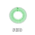 thumbnail image 3 of Full Circular Tooth Interlocking Stretch Comb Flexible Crystal Circle Crystal Circle Comb Combs Hairband Holder Head Band Banquet Hairstyling Green, 3 of 6