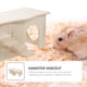 thumbnail image 5 of ColoMX Nido de chinchilla de madera casa de madera para pequeño nido escondite de hámster mascota con escalera, 5 of 7