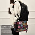 thumbnail image 6 of FORMRS Student Insulated Lunch Bag with Shoulder Strap Reusable Cooler Box for School, Vibrant Flowers Pattern, 6 of 9