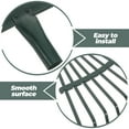 thumbnail image 3 of HOMEMAXS Garden Leaf Rake with Carbon Steel Teeth for Efficient Lawn Cleaning in Green Color 9.5 Inch, 3 of 8