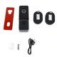 thumbnail image 2 of Cámara de videos de Puerta de Puerta con dos receptor wifi video dimensor con detección humana de pir y alertas de aplicaciones audio hd almacenamiento de nubes hd batería, 2 of 7