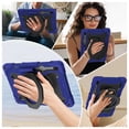 thumbnail image 5 of FJLBDE Case for Samsung Galaxy Tab S8 Plus 2022/S7 FE 2021/S7 Plus 2020 12.4-Inch with 360 Kickstand, Shoulder Strap Carrying Cover, Navy Blue, 5 of 6