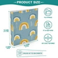 thumbnail image 3 of FORMRS 3 Ring Binder 1.5 inch with Pockets Set of 2 Clip Board 200 Sheets Capacity, Light Blue Rainbow, 3 of 8