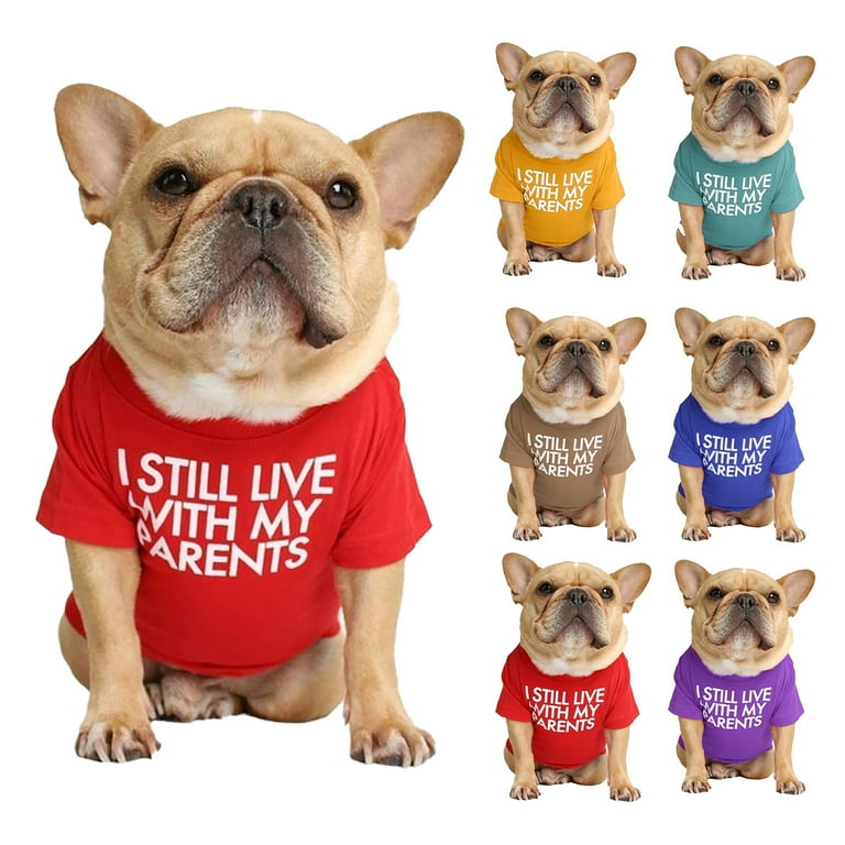 Pet Dog Letter Printed Clothes Puppy Cat Breathable Cute TShirt