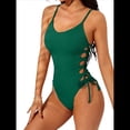 thumbnail image 1 of Traje de Baño de una Pieza para Mujer Traje de Baño de una Pieza con Abertura Alta para Mujer Traje de Baño de una Pieza Verde XL, 1 of 7