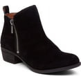 thumbnail image 2 of Womens Lucky Brand Brand Basel Side Zip Ankle Boots - Black, 2 of 7