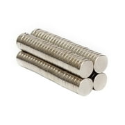 Yirtree 100Pcs 8x2mm N50 Strong Neodymium Disc Magnets with Double-Sided Adhesive Powerful Rare Earth Magnets, Perfect for Fridge, DIY, Building, Scientific, Craft, and Office