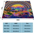 thumbnail image 6 of Throw Blankets Mysterious Peacock Blanket Trippy Fleece Blanket Lightweight Blankets for Adult and Kids 50×60 inches, 6 of 6