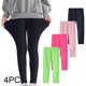 thumbnail image 1 of Odeerbi 3-12 Años Niñas 4 Pcs Leggings Mallas Elásticas Lycra Pantalones de Cómodo Suavidad Transpirable Pantimedias, 1 of 9