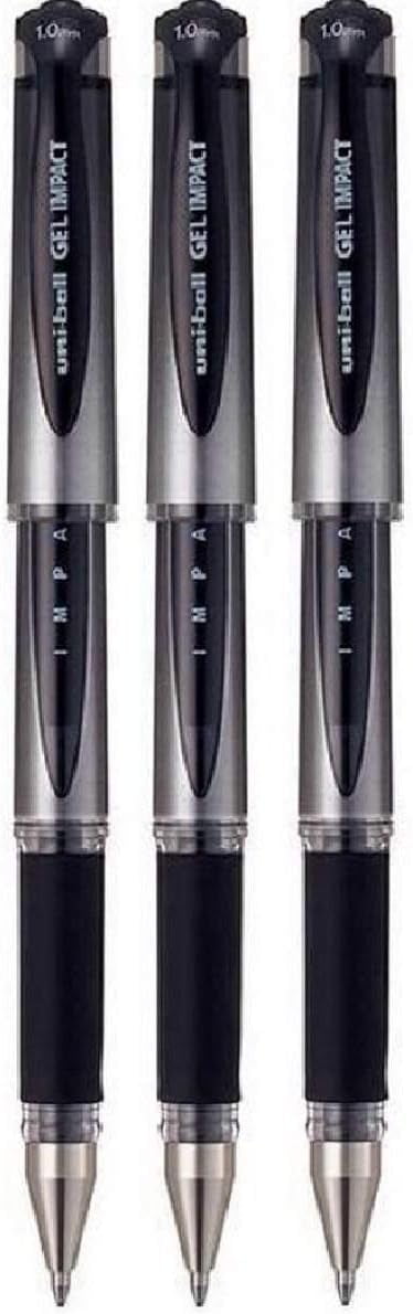 Uni-ball UM153S Impact Gel Rollerball 1.0mm Tip 0.6mm Line Blue Ref UM153BLU [Pack of 12]