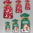 thumbnail image 2 of Bolsa de regalo de Papá Noel para el hogar, copo de nieve, con cordón, decoración de Feliz Navidad, regalo de Navidad, 5/10 piezas, 2022, 2 of 4